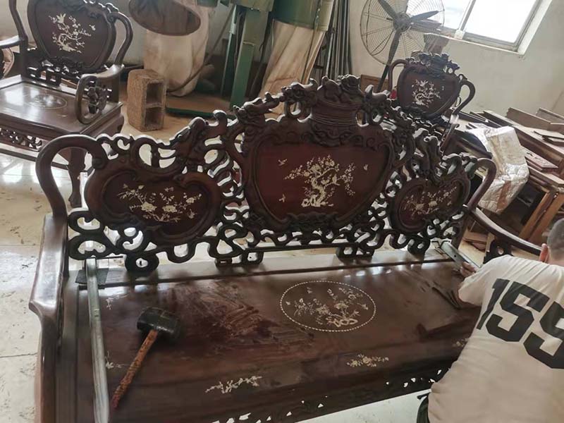 宁旧红木家具保养